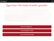 Tablet Screenshot of dala-agg.se